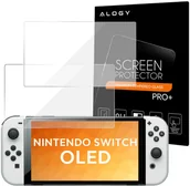 Akcesoria do Nintendo - Alogy Szkło hartowane x2 9H Alogy ochronne na ekran do Nintendo Switch OLED 11405/11405X10 - miniaturka - grafika 1