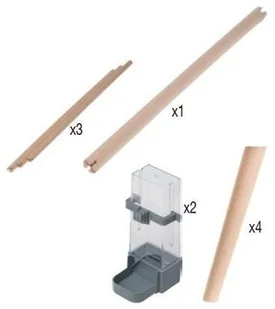 Zolux Klatka Neo JILI XL dla ptaków kol czarny 25810-uniw - Klatki i wyposażenie dla ptaków - miniaturka - grafika 2