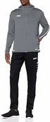Piłka nożna - JAKO Striker 2.0 męski dres treningowy z kapturem, poliester, szary/biały, XXL - miniaturka - grafika 1