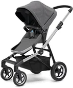 Wózki dziecięce - Thule Sleek - rama + siedzisko spacerowe - Grey Melange - miniaturka - grafika 1