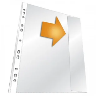 DURABLE Koszulka na dokumenty specjalna A4 - otwarta z boku z klapką - transparentna / 5 szt. 266419 - Koszulki na dokumenty - miniaturka - grafika 2