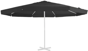 vidaXL Pokrycie do parasola ogrodowego czarne 500 cm 312544 - Pozostałe meble ogrodowe - miniaturka - grafika 2