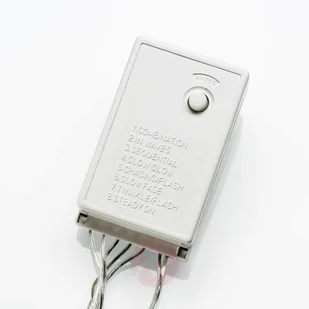 Konstsmide 2749-103 zestaw lampek LED imitujących marznący deszcz, do użytku zewnętrznego, IP44, 24 V, transformator zewnętrzny, z 8 funkcjami, sterownik i funkcją pamięci, 96 ciepłych, białych diod, 2749-103 - Pozostałe oświetlenie - miniaturka - grafika 3