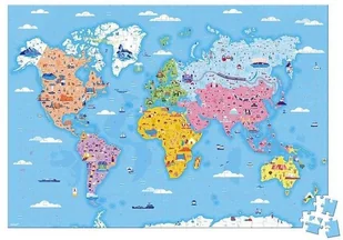 Janod Puzzle Edukacyjne z Figurkami 3d Cuda Świata 350 Elementów 7 +, - Puzzle - miniaturka - grafika 5