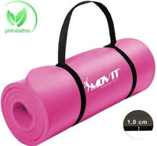 MOVIT RÓŻOWA MATA PIANKOWA 183x60x1,0cm DO ĆWICZEŃ GIMNASTYKI FITNESS JOGI 20040607 - Maty do jogi - miniaturka - grafika 11