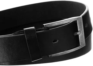 Cavaldi 4U Lumarko Klasyczny Pasek Ze Srebrną Klamrą, Model Unisex, Skóra Ekologiczna BOM-P2-130 BLACK Rov - Paski - miniaturka - grafika 4