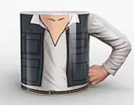Kubki dla dzieci - Kubek z uchem w kształcie ręki Star Wars - Han Solo - miniaturka - grafika 1