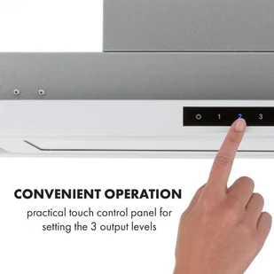 Klarstein Lumiera 70 Biały (CGCH2-Lumiera) - Okapy kuchenne - miniaturka - grafika 5