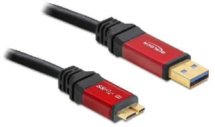 Delock Kabel USB 3.0 Czerwony A > Micro-B 1.0 m - Kable USB - miniaturka - grafika 3