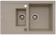 Zlewozmywaki - Pyramis SENAR 2 beżowy - miniaturka - grafika 1