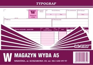 Typograf Magazyn wyda A5 s 01034 TYPX0077 - Druki akcydensowe - miniaturka - grafika 2