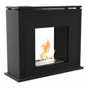 Biokominki - KRATKI Biokominek portalowy JUNE tunel czarny z certyfikatem TÜV JUNE/T/CZARNY/TUV - miniaturka - grafika 1