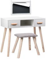 Meble kosmetyczne - Toaletki kosmetyczne Toaletka biała ALVA -OUTLET- BL-005/OUTLET - miniaturka - grafika 1