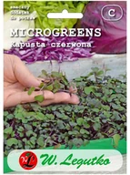 Nasiona na kiełki - Legutko Kapusta głowiasta czerwona nasiona microgreens BIO - miniaturka - grafika 1