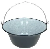 Kociołki - MFH MFH Kociołek Węgierski Polowy Emaliowany 14L Czarny 33600D - miniaturka - grafika 1