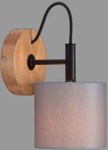 BRILONER Wood & Style 2075 lampa ścienna klosz z tkaniny - Lampy ścienne - miniaturka - grafika 5