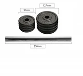 Hantle i ciężarki - Zestaw Ciężarków Żeliwnych Rura Do Łączenia Hantli - miniaturka - grafika 1