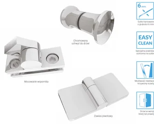 Durasan Livorno DUO ND 80x80 - Kabiny prysznicowe - miniaturka - grafika 4