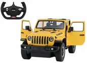 Zabawki zdalnie sterowane - Rastar Auto R/C Jeep Wrangler Rubicon 1:14 Żółty - miniaturka - grafika 1
