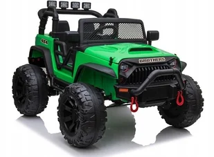Auto na akumulator Jeep JC666 Zielony - Pojazdy elektryczne dla dzieci - miniaturka - grafika 4