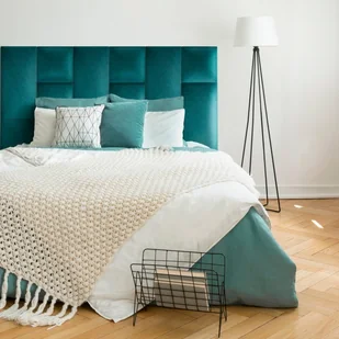 Stegu Panel ścienny tapicerowany Mollis kwadrat 30 x 30 cm turkusowy - Panele ścienne i boazeria - miniaturka - grafika 2