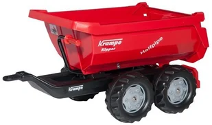 Rolly Toys Przyczepa Halfpipe Krampe Czerwona - Jeździki dla dzieci - miniaturka - grafika 3