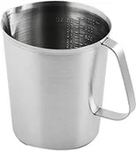 Pozostałe akcesoria kuchenne - Weis Wymiar kubek firmy , różne rozmiary 500 ML do 1,5 L, pomiaru kubki Stal nierdzewna, 1 l 18592 - miniaturka - grafika 1
