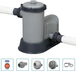 vidaXL Bestway Basen Steel Pro MAX z akcesoriami, 488 x 122 cm - Baseny ogrodowe - miniaturka - grafika 7