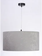 Lampy sufitowe - Koncept BPSKONCEPT Lampa wisząca welurowa szary złoty tkanina pcv Kamelia 60 BPS 010-014-60CM - miniaturka - grafika 1
