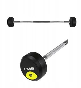 Sztanga Gryf Stały Gumowany Hms GSG-40 40kg - Sztangi - miniaturka - grafika 4