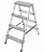 Drabiny - Polska Drabinka Dwustronna 2x4 Schodki Drabina - miniaturka - grafika 1