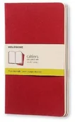 Notesy i bloczki - Moleskine Cahier notes, okładka kartonowa, zestaw 3 sztuki, Preiselbeerrot Large S31038 - miniaturka - grafika 1