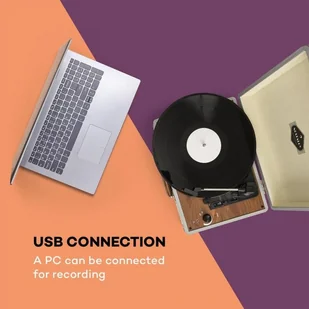 Auna Peggy Sue Srebrny (TT316) - Gramofony - miniaturka - grafika 3