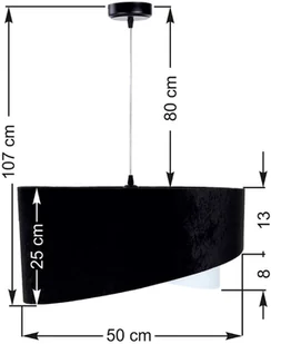 EULUNA Lampa wisząca Vivien, czarna/biała/złota - Lampy sufitowe - miniaturka - grafika 4