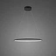 Lampy sufitowe - Altavola Design Lampa wisząca Ledowe okręgi No 1 in 4k 40 cm czarna - miniaturka - grafika 1