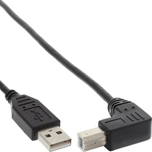 InLine Kabel USB USB-B 3m kątowy Czarny 34535U - Kable USB - miniaturka - grafika 2