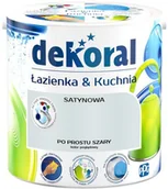Farby wewnętrzne - Dekoral Farba satynowa $117azienka i Kuchnia po prostu szary 2 5 l 390171 - miniaturka - grafika 1