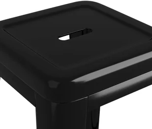 vidaXL 7-częściowy zestaw mebli barowych, biało-czarny - Stoły z krzesłami - miniaturka - grafika 8