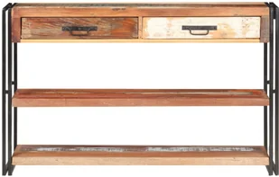 vidaXL Szafka, 120x30x75 cm, lite drewno z odzysku 321804 - Szafki do salonu - miniaturka - grafika 3