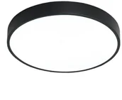 Lampy sufitowe - Abigali LAMPA sufitowa MODERN MD1001-30-HW Abigali metalowa OPRAWA plafon LED 20W 3000K okrągły czarny MD1001-30-HW - miniaturka - grafika 1