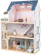 Domki dla lalek - PLAYTIVEJUNIOR PLAYTIVEJUNIOR Domek dla lalek XXL z akcesoriami - miniaturka - grafika 1