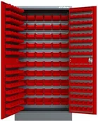 Szafki BHP - Fastservice Metalowa szafa warsztatowa z pojemnikami M-3-01-01 M-3-01-01 - miniaturka - grafika 1