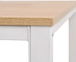 vidaXL Biurko z płyty wiórowej, 120x60x 75 cm, kolor dębowy i biały vidaXL - Biurka - miniaturka - grafika 6