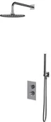 Stelaże i zestawy podtynkowe do WC - Omnires SYSCT11CR SYSCT11CR CONTOUR termostatyczny system prysznicowy podtynkowy chrom - miniaturka - grafika 1