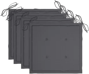 vidaXL Składane krzesła ogrodowe z poduszkami, 4 szt., drewno tekowe! 3072723 - Fotele i krzesła ogrodowe - miniaturka - grafika 6