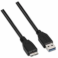 Kable USB - AISENS aisens A105  0043  1 m kabel USB 3 (do zewnętrznej obudowy, cyfrowego akcesorium mobilnego i kamery cofania), czarny A105-0043 - miniaturka - grafika 1