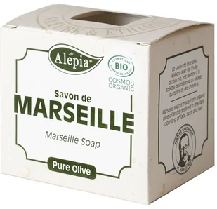 Alepia (mydła) MYDŁO MARSYLSKIE OLIWKOWE 100% BIO 230 g - 3700479109576 - Mydła - miniaturka - grafika 3