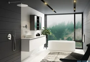 Kohlman Proxima zestaw prysznicowy z deszczownicą 20cm chrom QW210PR20 | - Zestawy prysznicowe - miniaturka - grafika 5