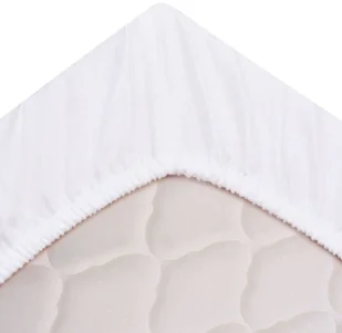 vidaXL Prześcieradła z gumką 160x200 cm, bawełna, białe, 2 szt. - Prześcieradła - miniaturka - grafika 2