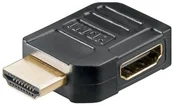 Złącza, przejściówki, adaptery - Wentronic 51724 adapter HDMI pod kątem prostym (gniazdo HDMI na wtyk HDMI) 1 szt. czarny 51724-GB - miniaturka - grafika 1